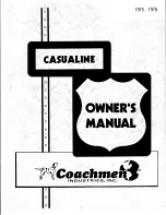 Coachman Casualine Owner'S Manual предпросмотр