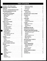 Preview for 3 page of Coachmen RV Santara 2001 Owner'S Manual