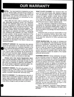 Preview for 5 page of Coachmen RV Santara 2001 Owner'S Manual