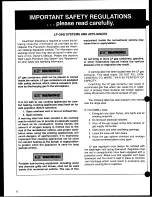 Preview for 6 page of Coachmen RV Santara 2001 Owner'S Manual