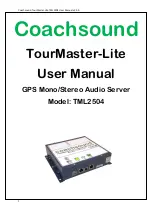 Coachsound TML2504 User Manual preview