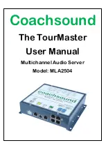 Preview for 1 page of Coachsound TourMaster MLA2504 User Manual