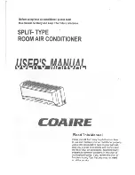 Preview for 1 page of Coaire Split-Type Room Air Conditioner User Manual