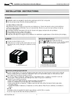 Предварительный просмотр 6 страницы Coast-Air CEG-123A Installation And Operation Instruction Manual