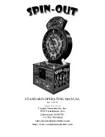 Coastal Amusements Spin-Out Operating Manual preview