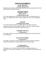 Preview for 7 page of Coastal Amusements Yahtzee Standard Operating Manual