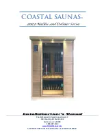 Coastal Saunas Delmar Series Installation & User Manual preview