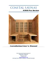 Coastal Saunas Delmar Installation & User Manual preview