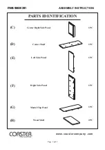 Предварительный просмотр 3 страницы Coaster 0101381 Assembly Instruction Manual