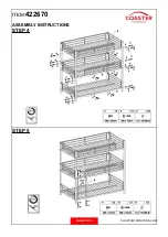 Preview for 6 page of Coaster 021032558505 Assembly Instructions Manual