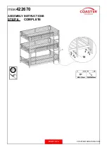 Preview for 7 page of Coaster 021032558505 Assembly Instructions Manual