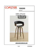 Preview for 1 page of Coaster 100205 Assembly Instruction