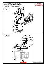 Preview for 3 page of Coaster 100438 Assembly Instructions Manual