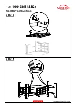 Preview for 4 page of Coaster 100438 Assembly Instructions Manual