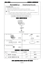 Preview for 2 page of Coaster 100545 Assembly Instruction