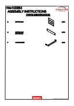 Preview for 4 page of Coaster 100654 Assembly Instructions Manual