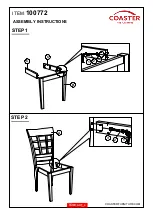 Предварительный просмотр 3 страницы Coaster 100772 Assembly Instructions