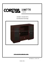 Preview for 1 page of Coaster 100775 Assembly Instructions