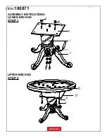 Preview for 4 page of Coaster 100871 Assembly Instructions Manual