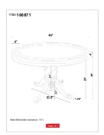 Preview for 6 page of Coaster 100871 Assembly Instructions Manual