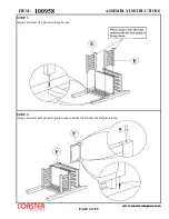 Preview for 4 page of Coaster 100958 Assembly Instructions Manual