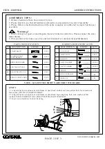 Preview for 2 page of Coaster 101039 BLK Assembly Instructions