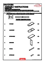 Preview for 2 page of Coaster 101064 Assembly Instructions Manual