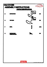 Предварительный просмотр 4 страницы Coaster 101066 Assembly Instructions Manual