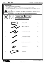 Preview for 2 page of Coaster 101449 Assembly Instructions Manual