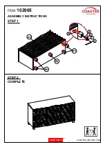 Preview for 3 page of Coaster 102065 Assembly Instructions Manual