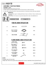 Preview for 2 page of Coaster 102172 Assembly Instructions