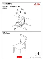 Preview for 4 page of Coaster 102172 Assembly Instructions