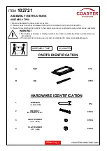 Preview for 2 page of Coaster 102721 Assembly Instructions