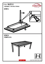 Preview for 3 page of Coaster 102721 Assembly Instructions