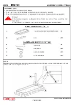 Preview for 2 page of Coaster 102723 Assembly Instructions