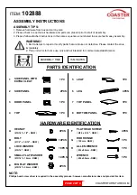 Предварительный просмотр 2 страницы Coaster 102888 Assembly Instructions