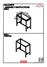 Preview for 4 page of Coaster 104873 Assembly Instructions