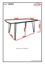 Preview for 4 page of Coaster 105351 Assembly Instructions