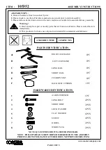 Preview for 2 page of Coaster 105352 Assembly Instructions