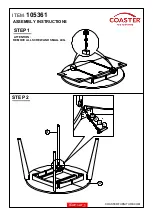 Preview for 3 page of Coaster 105361 Assembly Instructions Manual