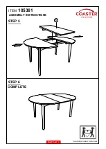 Preview for 5 page of Coaster 105361 Assembly Instructions Manual