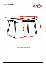 Preview for 6 page of Coaster 105361 Assembly Instructions Manual