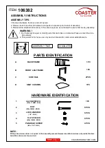 Предварительный просмотр 2 страницы Coaster 106382 Assembly Instructions