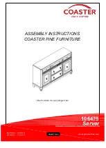 Preview for 1 page of Coaster 106475 Assembly Instructions