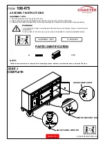 Preview for 2 page of Coaster 106475 Assembly Instructions