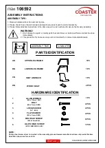 Preview for 2 page of Coaster 106592 Assembly Instructions Manual