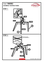 Preview for 3 page of Coaster 106592 Assembly Instructions Manual