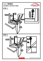 Preview for 4 page of Coaster 106592 Assembly Instructions Manual