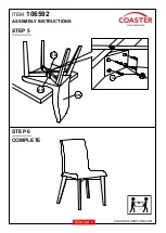 Preview for 5 page of Coaster 106592 Assembly Instructions Manual