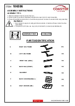 Preview for 2 page of Coaster 106596 Assembly Instructions Manual